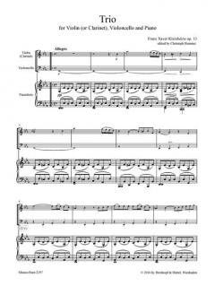 Trio Es-dur op. 13 von FX Kleinheinz 