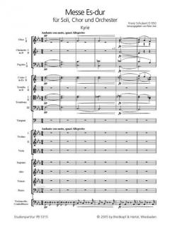 Messe Es-dur D 950 von Franz Schubert 