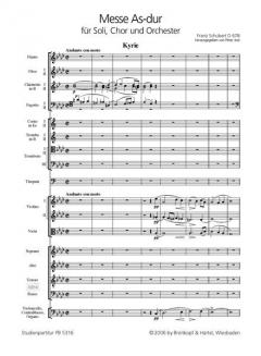 Messe As-dur D 678 von Franz Schubert 
