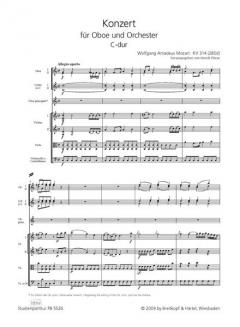 Oboenkonzert C-dur KV 314 (285d) von Wolfgang Amadeus Mozart 