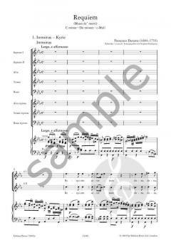 Requiem (Messa d'morti) in c-Moll von Francesco Durante 