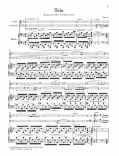 Klaviertrio g-moll op. 3 von Ernest Chausson 