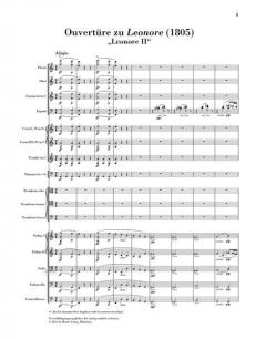 Ouvertüren zur Oper Leonore (Leinen) von Ludwig van Beethoven 