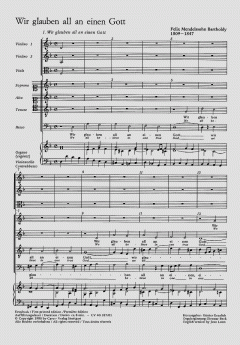 Wir glauben all an einen Gott (Felix Mendelssohn Bartholdy) 
