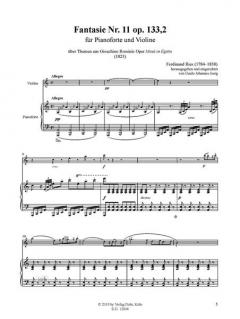 Fantasie Nr. 11 op. 133,2 von Ferdinand Ries 