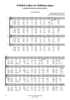 Fröhlich wollen wir Halleluja singen von Johann Walter 
