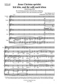 Jesus Christus spricht: Ich lebe, und ihr sollt auch leben von Kurt Grahl 