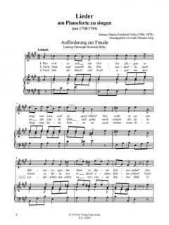 Lieder am Pianoforte zu singen o.op. (1798/1799) von Johann Friedrich Nisle 