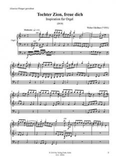 Tochter Zion, freue dich (2018) von Walter Gleißner 