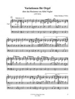 Variationen über das Hosianna von Abbé Vogler von Walter Gleißner 