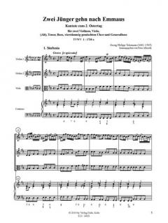 Zwei Jünger gehn nach Emmaus von Georg Philipp Telemann 