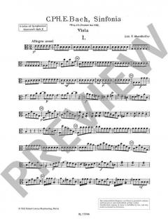 Gradus ad Symphoniam Unterstufe Band 10 von Carl Philipp Emanuel Bach 