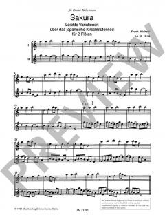 Sakura op. 38/6 von Frank Michael 