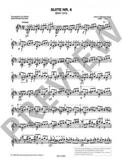 Sechs Suiten von Johann Sebastian Bach 