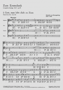 Liturgische Gesänge von Heinrich von Herzogenberg (Download) 