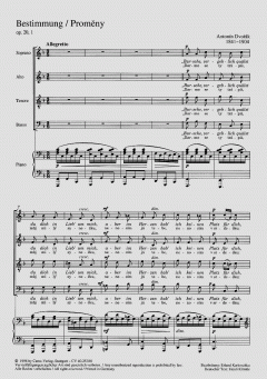 Vier volkstümliche Gesänge op. 20 (Antonín Dvorák) 