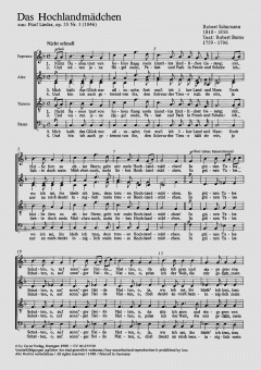 Hochlandmädchen; Hochlandbursch (Robert Schumann) 