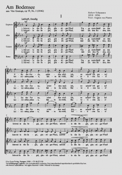 Am Bodensee; Jägerlied (Robert Schumann) 