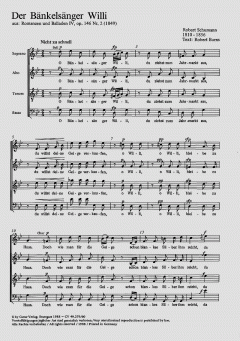 Der Bänkelsänger Willi (Robert Schumann) 