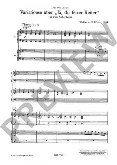 Variationen über Ei, du feiner Reiter von Waldram Hollfelder (Download) 