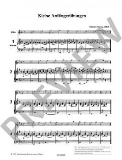 Kleine Anfängerübungen op. 258 von Wilhelm Popp 