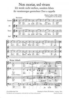 Non moriar, sed vivam von Martin Luther 