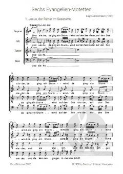 6 Evangelien-Motetten nach Worten aus der Heiligen Schrift von Siegfried Strohbach 