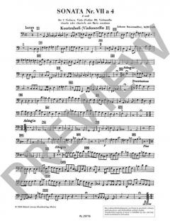 Sonata 7 a 4 in d-Moll von Johann Rosenmüller 