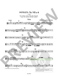 Sonata 7 a 4 in d-Moll von Johann Rosenmüller 