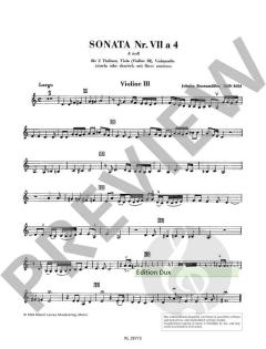 Sonata 7 a 4 in d-Moll von Johann Rosenmüller 