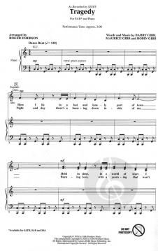 Tragedy (arr. Emerson) - SAB (Bee Gees) 