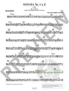 Sonata 1 a 2 in g-Moll von Johann Rosenmüller 