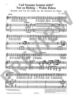 Und Susanne kommt nicht - Nur zu flüchtig - Wohin flohen von Wolfgang Amadeus Mozart 