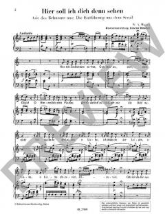 Hier soll ich dich denn sehen (Entführung) von Wolfgang Amadeus Mozart 