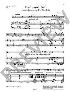 Fünftausend Taler (Wildschütz) von Albert Lortzing 