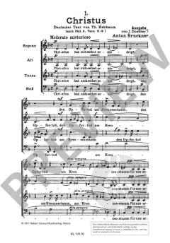 Motetten Nr. 1 von Anton Bruckner 