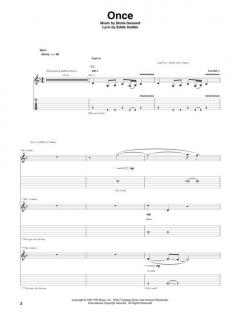 Pearl Jam Ten With Notes & Tablature 