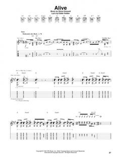 Pearl Jam Ten With Notes & Tablature 