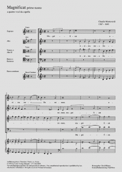 Magnificat primo tuono à 4 voci (Download) 