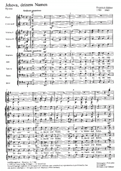 Jehova, deinem Namen (Friedrich Silcher) 