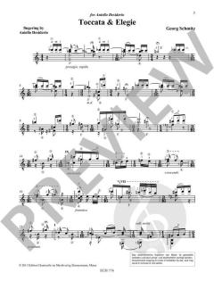 Toccata & Elegie von Georg Schmitz 