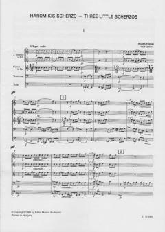 Three Little Scherzos von Frigyes Hidas 