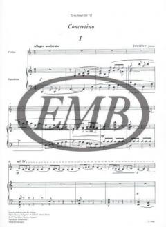 Concertino von János Decsényi 