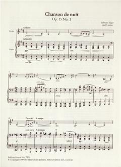 Chanson de matin / Chanson de nuit von Edward Elgar 