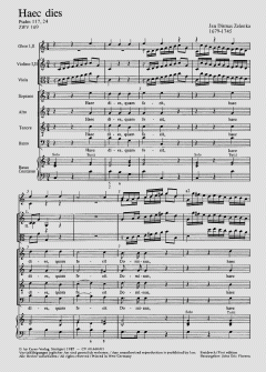 Haec dies ZWV169 (Jan Dismas Zelenka) 