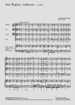 Ave Regina coelorum ZWV128 (Jan Dismas Zelenka) 