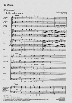 Te Deum in D-Dur ZWV145 (Jan Dismas Zelenka) 