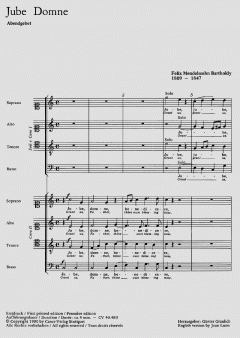 Mendelssohn: Neun Psalmen und das Cantique (Felix Mendelssohn Bartholdy) 