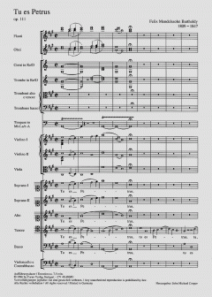 Tu es Petrus op. 111 von Felix Mendelssohn Bartholdy 