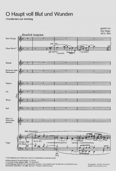 O Haupt voll Blut und Wunden (Max Reger) 